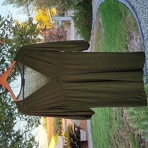 Flattering Wet Seal Green Cotton Dress